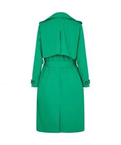 Moves Damen DASINNA Trenchcoat Ultramarine Green -Moves Offizieller Webshop 0938f138c3114795bf64b7dd2645541a