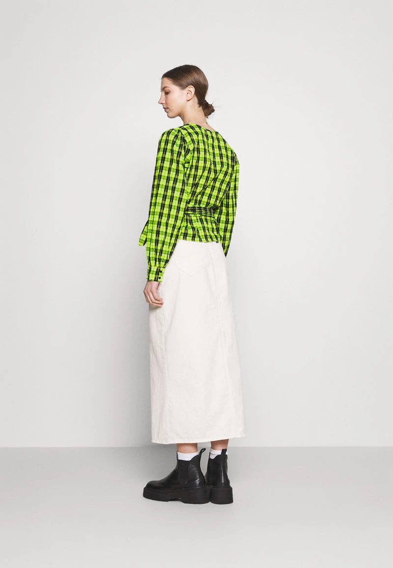 Moves PATTI WRAP Bluse Neon Green Damen 5 Moves PATTI WRAP Bluse Neon Green Damen – Bild 3