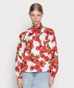 Damen KARO DALL MOVES ASTAGRY Bluse Fiery Red