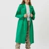 Moves Damen DASINNA Trenchcoat Ultramarine Green -Moves Offizieller Webshop 2588929bcf854372bff3d5641ec8db1d