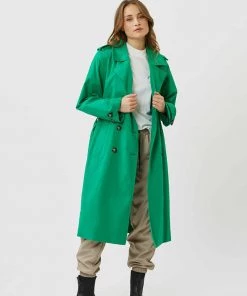 Moves Damen DASINNA Trenchcoat Ultramarine Green