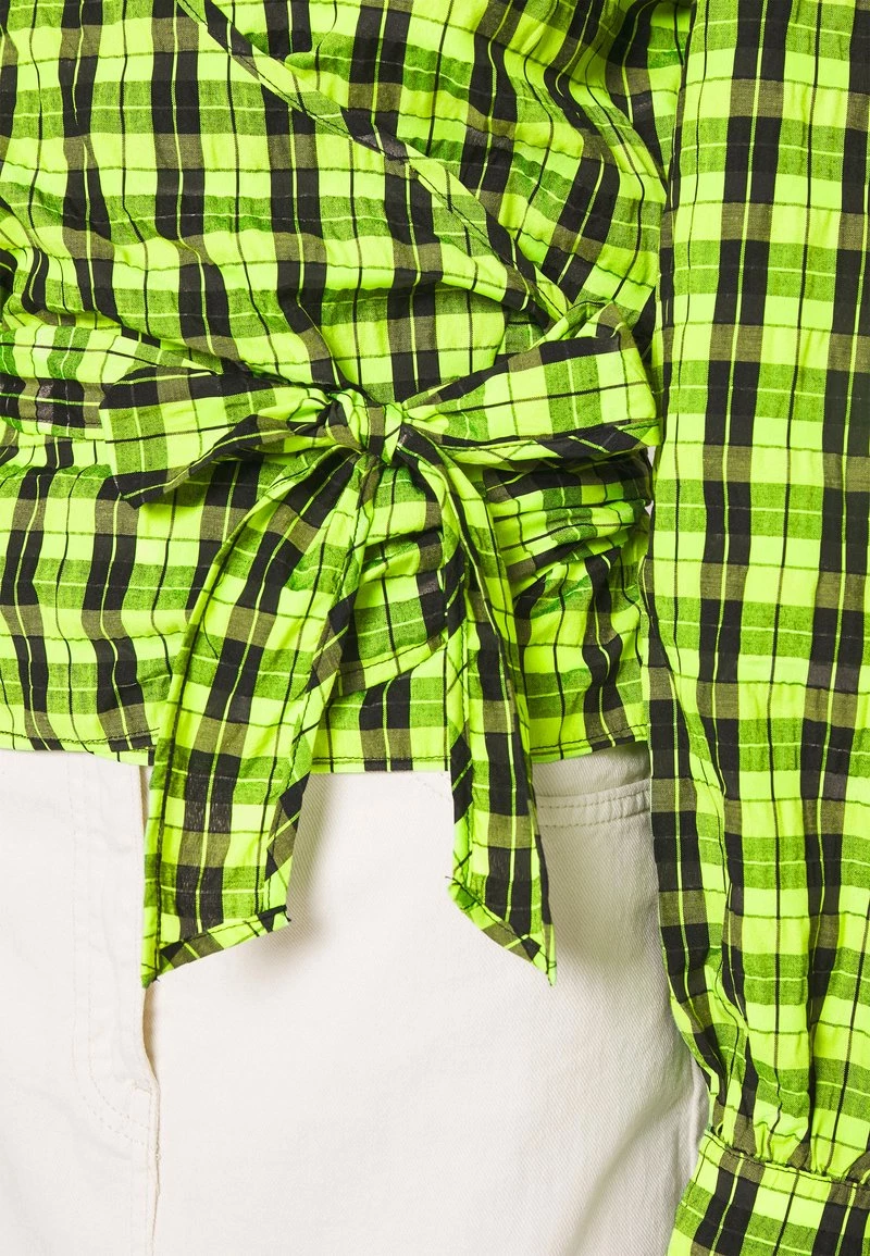 Moves PATTI WRAP Bluse Neon Green Damen 8 Moves PATTI WRAP Bluse Neon Green Damen – Bild 6