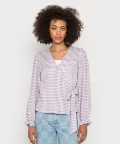 Moves Damen WRAPMI Bluse Lavender