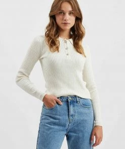 Moves JOSAFINA Strickpullover Ivory Damen