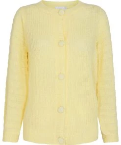 Moves LUBMO Strickjacke Transparent Yellow Damen