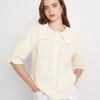 Moves Damen CARRO Hemdbluse Pale Banana -Moves Offizieller Webshop 43e040b9a5ce4f369ea6c49cab65941a