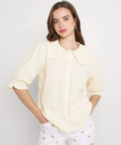 Moves Damen CARRO Hemdbluse Pale Banana