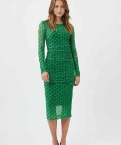 Moves Damen DEBINA Etuikleid Bright Green