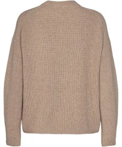 Moves ESINA Strickpullover Warm Sand Damen -Moves Offizieller Webshop 66ee3cdcd73147eebf7704c94ef2fefc