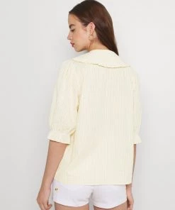 Moves Damen CARRO Hemdbluse Pale Banana -Moves Offizieller Webshop 8f3c87ee8df546f1a124c411847e136e
