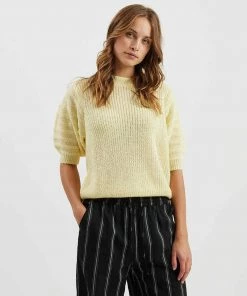 Moves Damen LUBANA T Shirt Basic Transparent Yellow