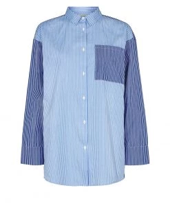 Moves DARI Hemdbluse Blue Depth Damen -Moves Offizieller Webshop 933658df48ad4720b53b555838c6ab15