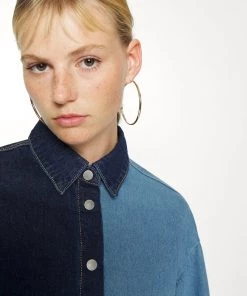 Moves Damen LIDINA Hemdbluse Medium Blue -Moves Offizieller Webshop 9417c8625a894ff7bfea2701288784e6