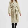 Moves DASINNA Trenchcoat Iced Coffee Damen