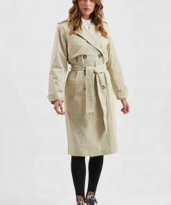 Moves DASINNA Trenchcoat Iced Coffee Damen