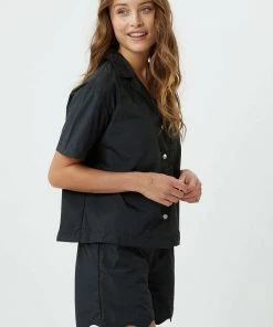 Moves Damen Hemdbluse Black