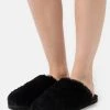 L37 Damen LITTLE FLUFFY CLOUDS Hausschuh Black