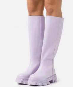 L37 Damen HANDS UP Plateaustiefel Lilac