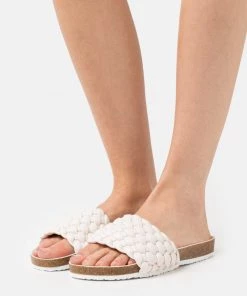 L37 SIERRA Pantolette Flach Beige Damen