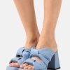 L37 Damen HEART ON FIRE Pantolette Hoch Blue -Moves Offizieller Webshop 1e97b0840eb5427fbc944bd6d359d1fd