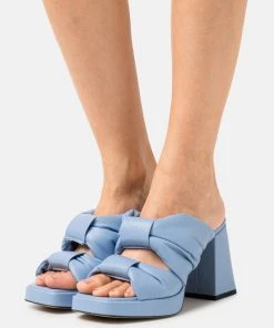 L37 Damen HEART ON FIRE Pantolette Hoch Blue