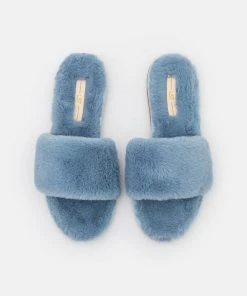 L37 BLANCA Pantolette Flach Blue Damen -Moves Offizieller Webshop 204c99adf34f438fb2bd3ed814c54bb3