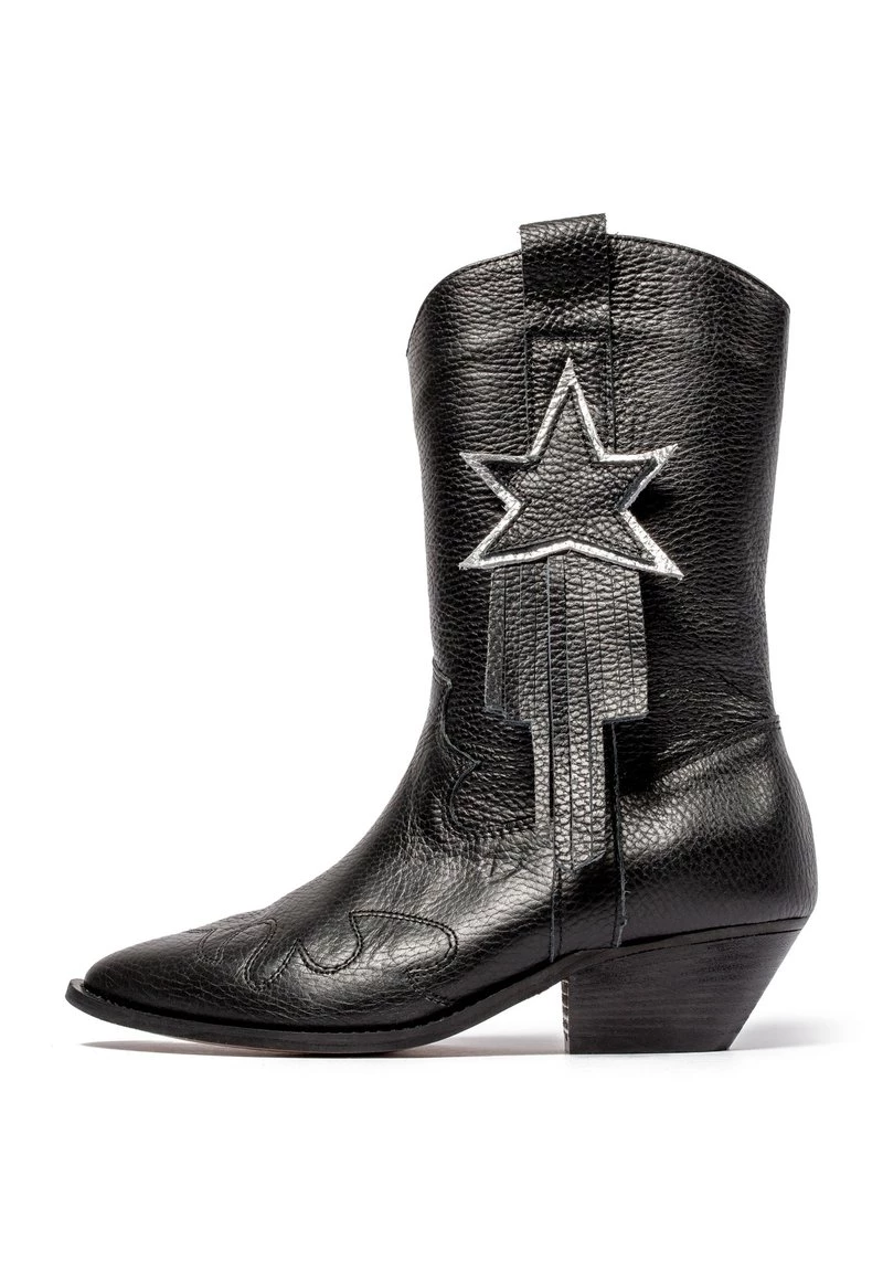 L37 Damen Cowboy /Bikerstiefelette Black 3 L37 Damen Cowboy /Bikerstiefelette Black