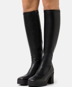 L37 Damen BRAVE NEW WORLD Plateaustiefel Black