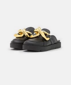 L37 GO CRAZY Pantolette Flach Black Damen -Moves Offizieller Webshop 47de8e77003f4d5e9bab46f53313d7ea