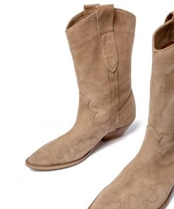 L37 Damen Cowboy /Bikerstiefelette Beige -Moves Offizieller Webshop 4afd7a5c8ad94e04a703396685806da7