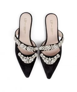 L37 SPARKS FLY Pantolette Flach Black Damen -Moves Offizieller Webshop 57877e4d60cd4a1bbb271aa54bde5198