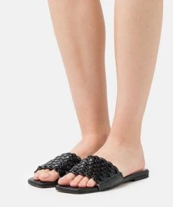 L37 SET ME FREE Pantolette Flach Black Damen