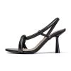 L37 Damen BELL Riemensandalette Black