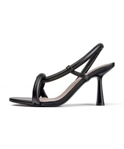 L37 Damen BELL Riemensandalette Black