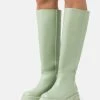 L37 HANDS UP Plateaustiefel Green Damen