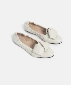 L37 Damen Klassischer Ballerina White