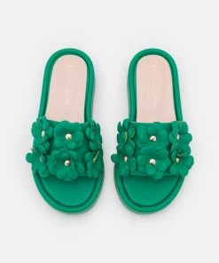 L37 Damen FLOWER POWER Pantolette Flach Green -Moves Offizieller Webshop 70859fb14ac64b1c9fb592c82cb571b3