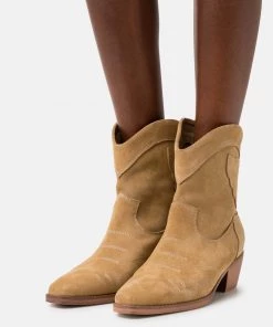 L37 WORK OF ART Cowboy /Bikerstiefelette Tan Damen