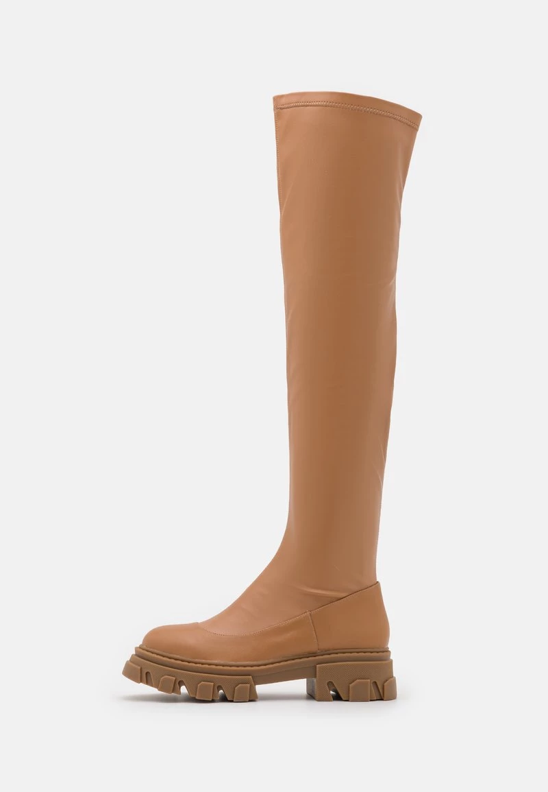 L37 Damen WOMAN Plateaustiefel Tan 4 L37 Damen WOMAN Plateaustiefel Tan – Bild 2