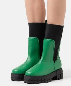 L37 Damen HELLO AND GOODBYE Plateaustiefel Green
