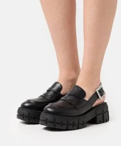 L37 MORE THAN THIS Plateaupumps Black Damen