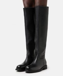 L37 MR JONES MAXI Overknees Black Damen