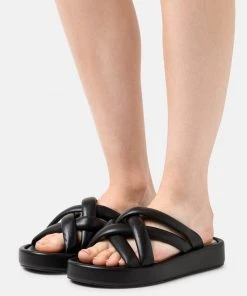 L37 SUNSHINE REGGAE Pantolette Flach Black Damen