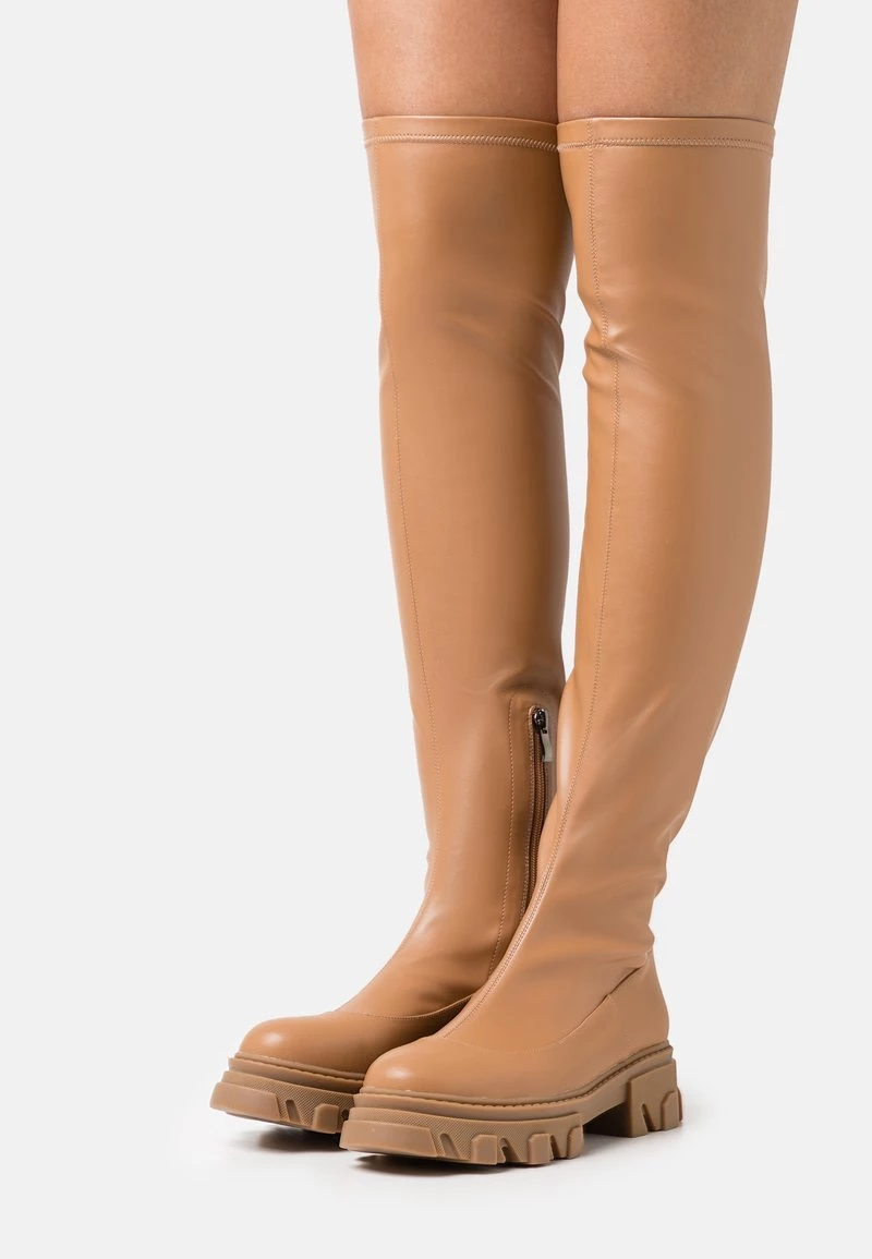 L37 Damen WOMAN Plateaustiefel Tan 3 L37 Damen WOMAN Plateaustiefel Tan