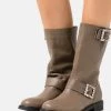 L37 Damen PARTICLES OF LIGHTS Stiefel Brown