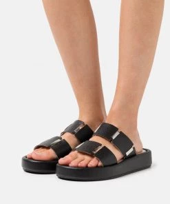 L37 LET'S STAY TOGETHER Pantolette Flach Black Damen