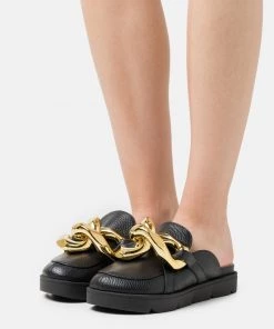 L37 GO CRAZY Pantolette Flach Black Damen