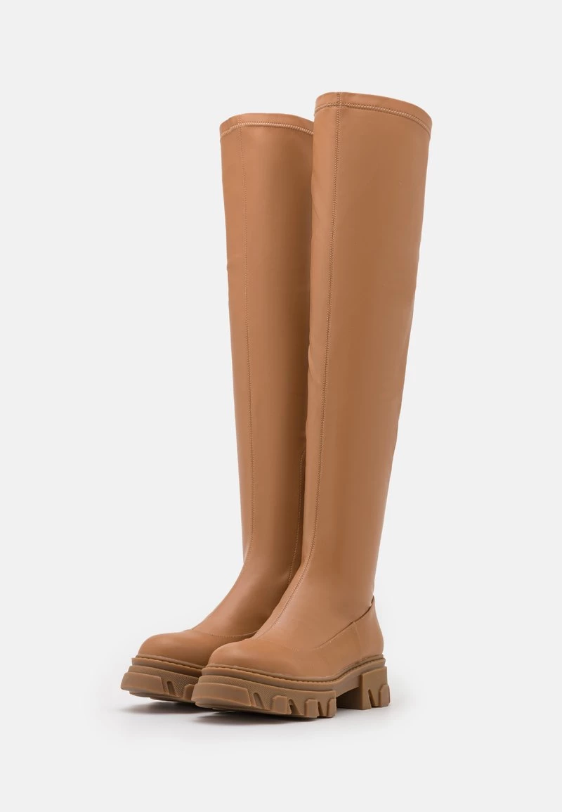 L37 Damen WOMAN Plateaustiefel Tan 5 L37 Damen WOMAN Plateaustiefel Tan – Bild 3