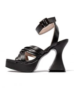 L37 TO LATE TO SAY GOODBYE High Heel Sandalette Black Damen