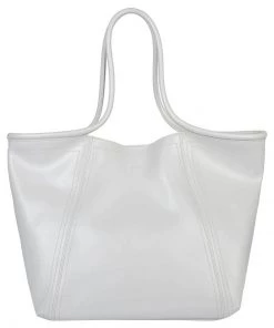 L37 BIG BIG WORLD Shopping Bag Grey Damen